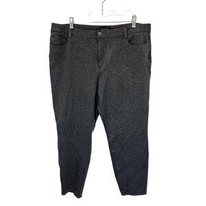 Talbots 5 pocket jegging gray stretchy ankle pants Size 16 workwear career